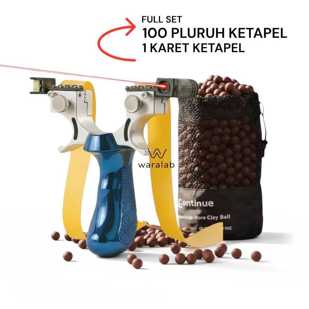 ketapel laser resin biru ketapel suliao / ketapel full set waralab