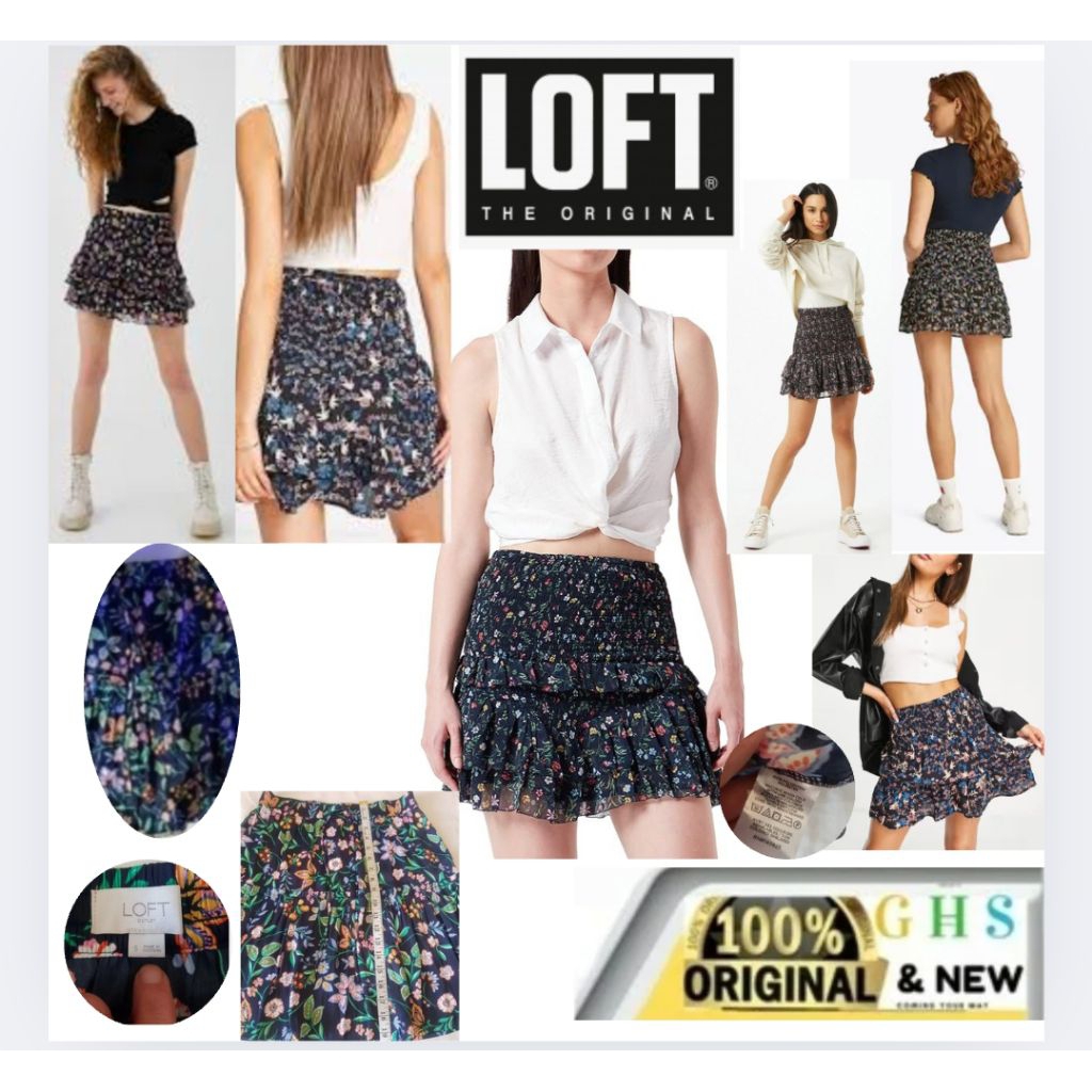 Mini Tiered SKIRT Loft Satin Ruffle