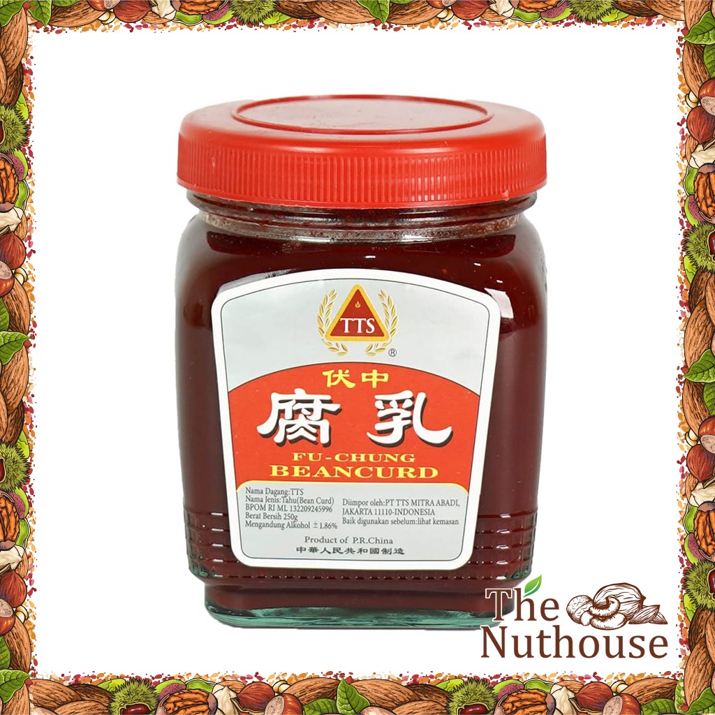 TTS Fu Chung Bean Curd / Tauju / Tahu Merah Fermentasi Dengan Minyak Wijen / Red Bean Curd 250gr