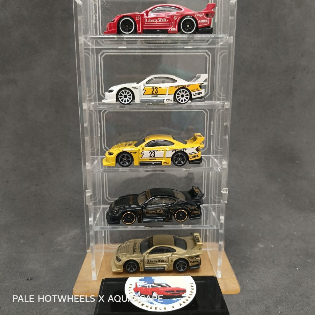 HOTWHEELS NISSAN SILVIA S15 SUPER SILHOUETTES LBWK RED EDITION FULLSET REGULER LOOSE