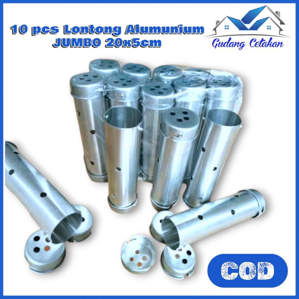 Lontong Alumunium JUMBO 10pcs Panjang 20x5cm/Cetakan Lontong Alumunium Murah