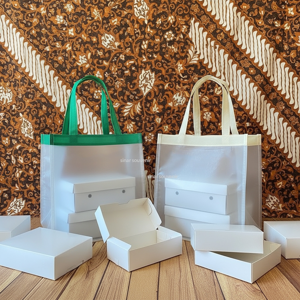 Tulip Bag Tas Box Mika Warna Warni Aqiqah Hajatan Wedding Haul