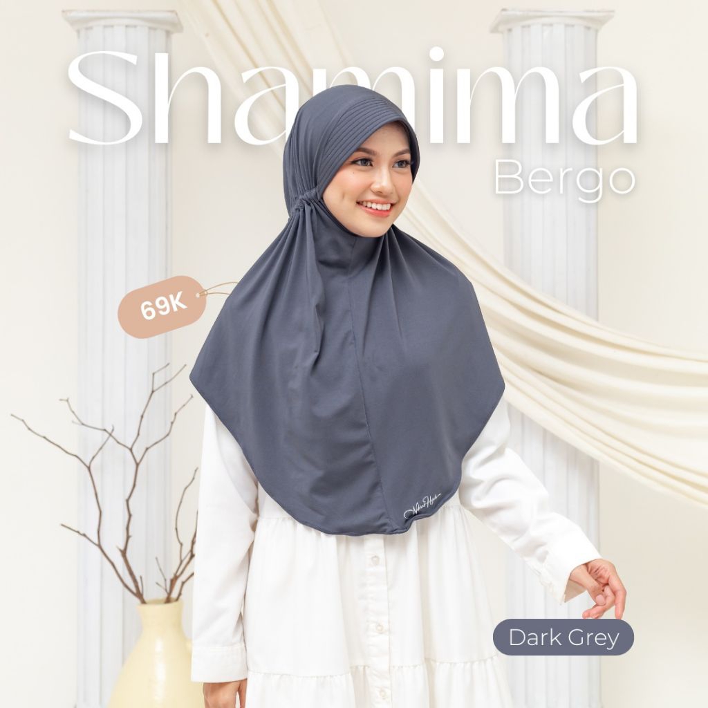 Shamima Bergo by Nibras Hijab | Nibras Hijab | Hijab Bergo | Bergo Instan | Bergo Tali Serut