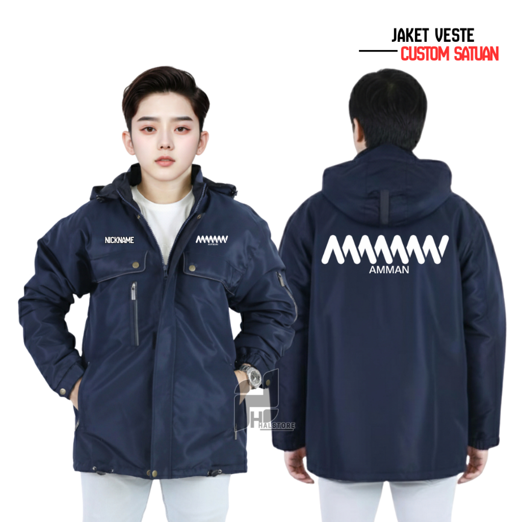 Jaket Parasut Custom AMMAN MINERAL Windbreakers
