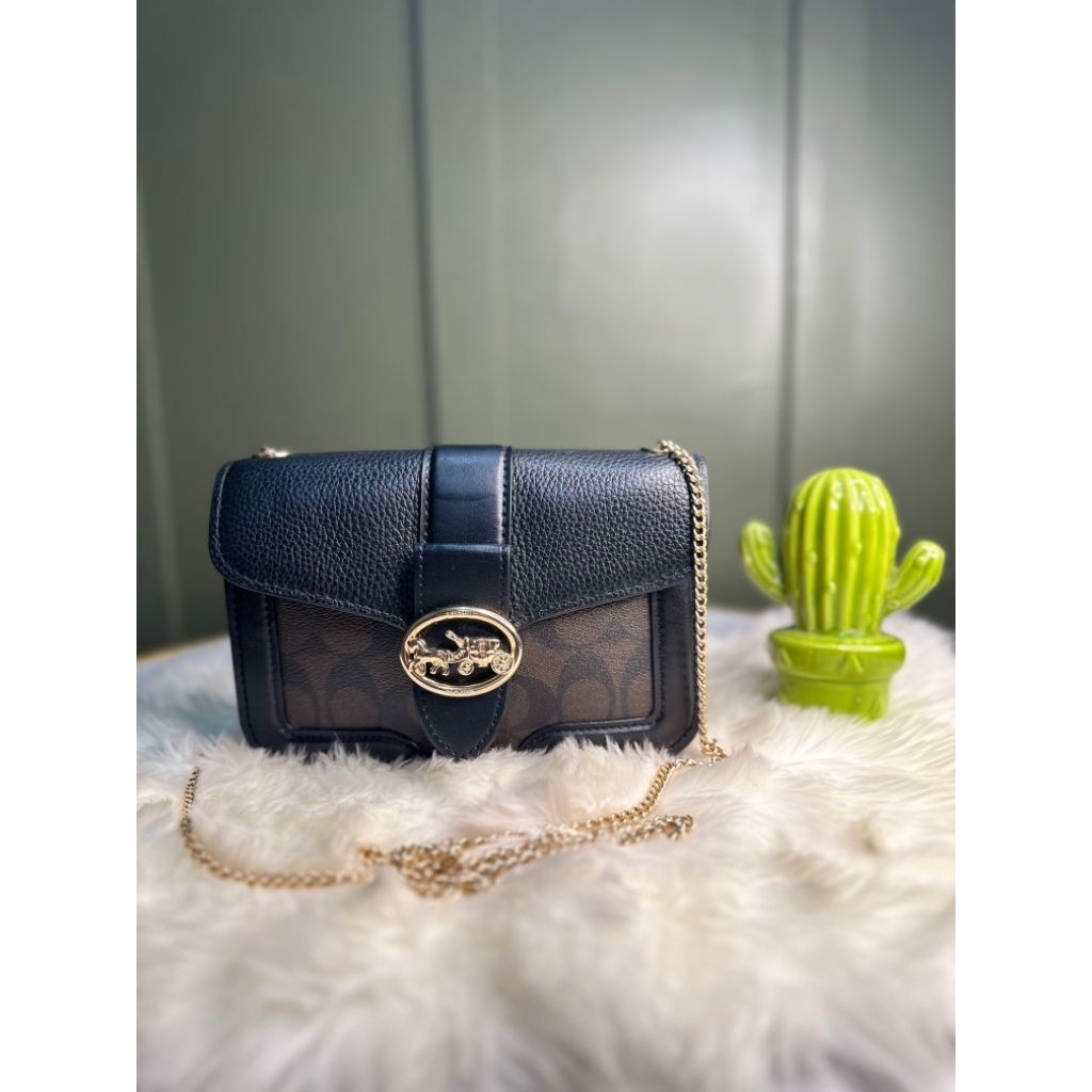preloved coach georgie chain original