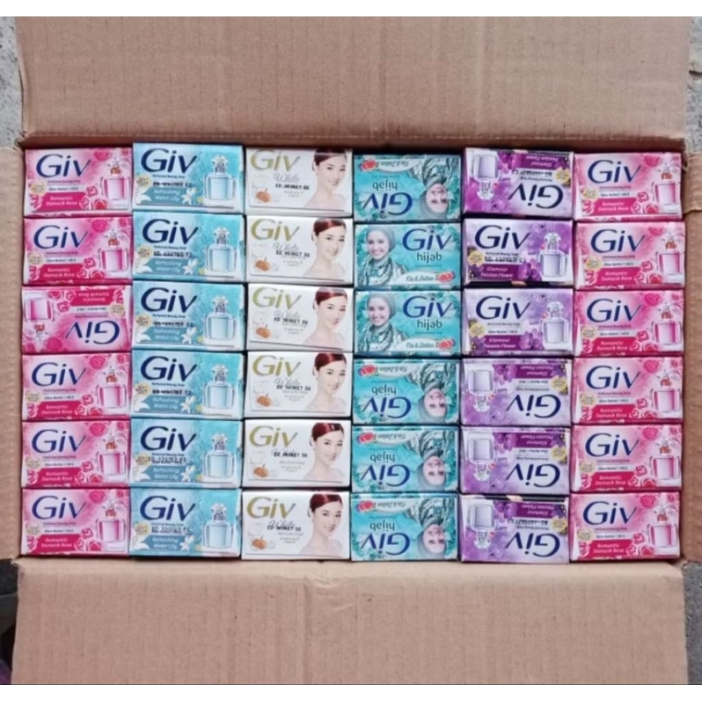 sabun giv 1 karton isi 72 pcs