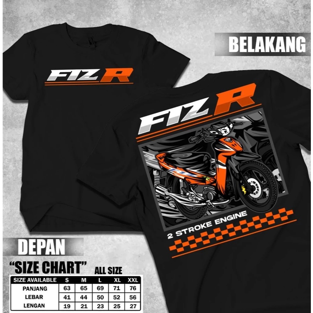 ABASTORE.IDN KAOS FIZ R 2 STROKE ENGINE - BAJU YAMAHA FIZR 2 TAK LEGEND KAOS KEREN DARI ABASTORE.IDN