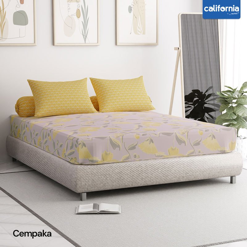 CALIFORNIA Sprei King Fitted Bantal 4 180x200