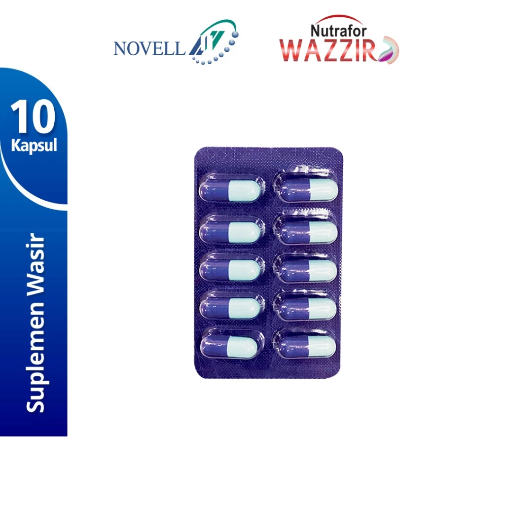 Nutrafor Wazzir Blister 10 Kapsul - Obat Wasir Ambeien