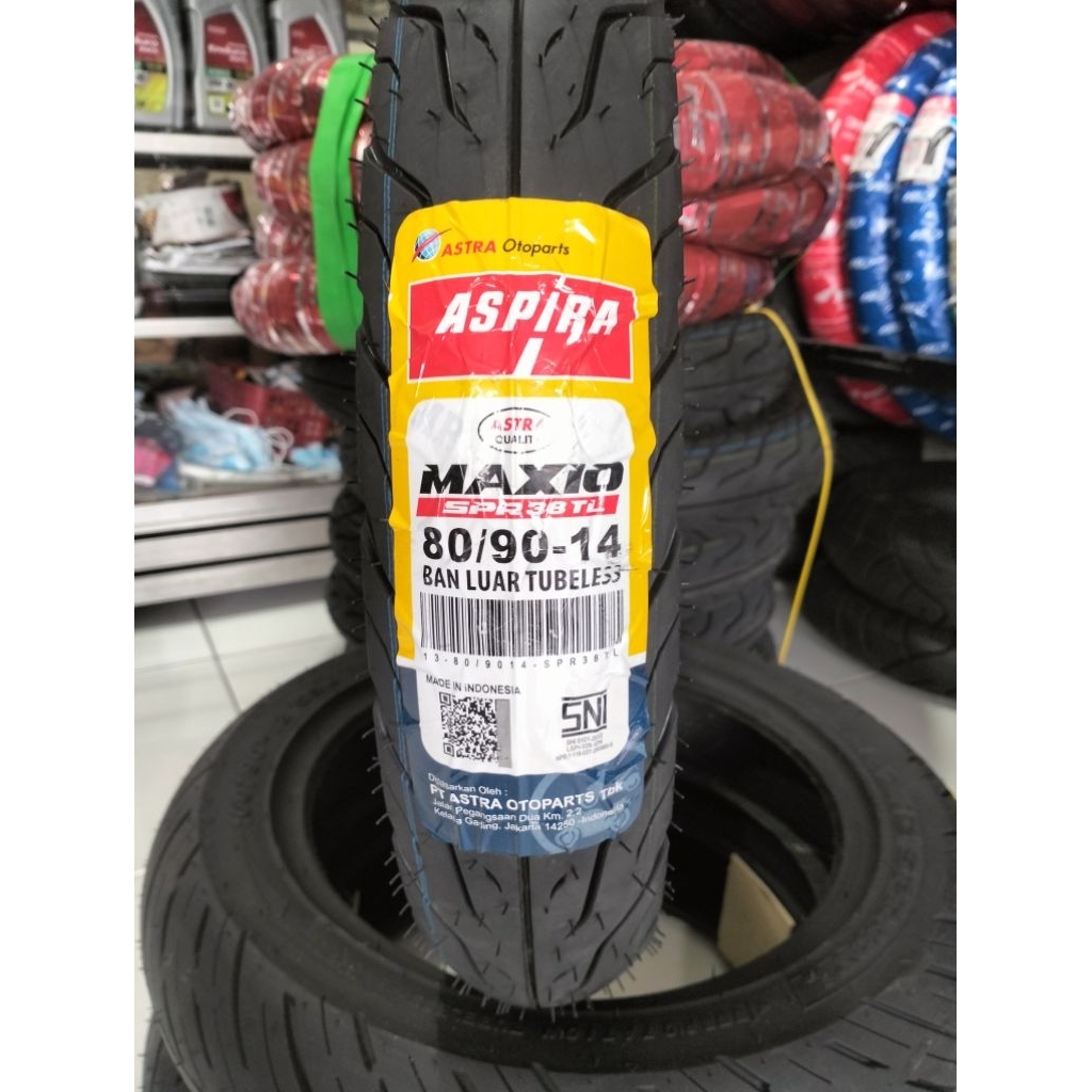 ban tubeless 80/90-14 Aspira