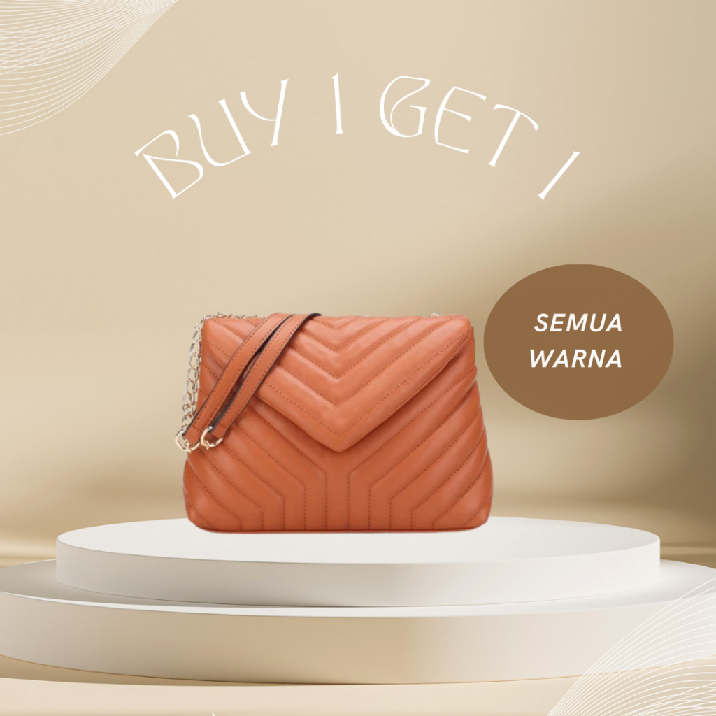 [Buy 1 Get 1]  Tas selempang wanita Everest Tas Bahu Wanita Sling Bag Premium #204