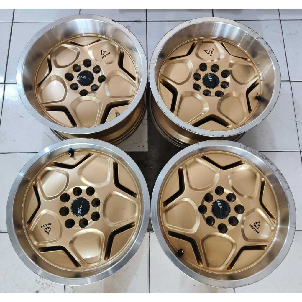 Velg Mobil BEkas HSR Myth Ring 16 Lobang 4x100/4x114,3 // Buat Yang Suka Celong