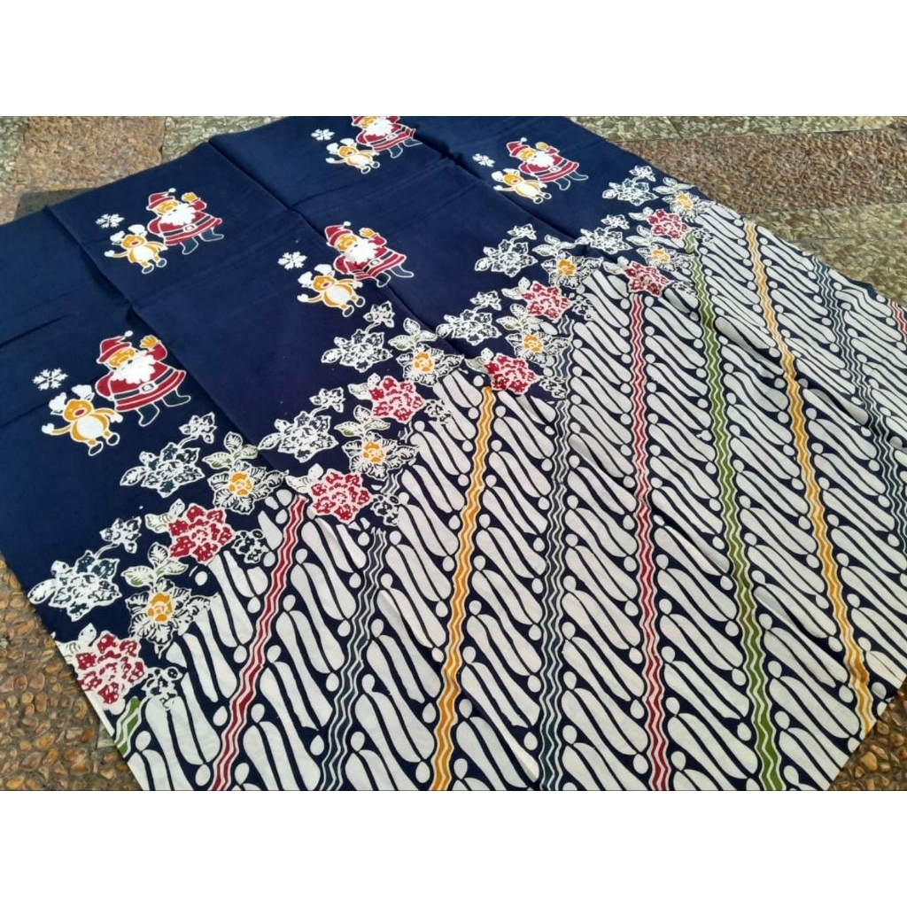 Kain Batik Cap Motif NATAL