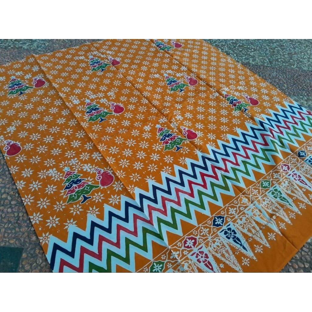Kain Batik Cap Katun Motif NATAL