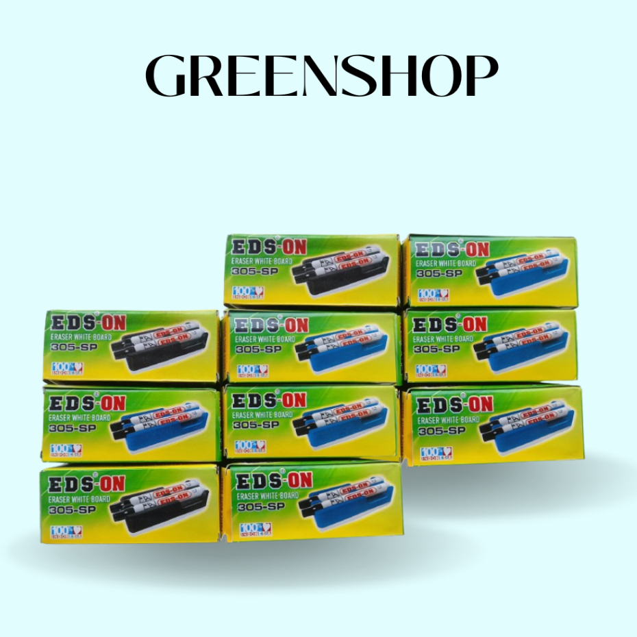 (1 PACK) PENGHAPUS PAPAN TULIS EDS ON 305 SP ISI 12 PCS