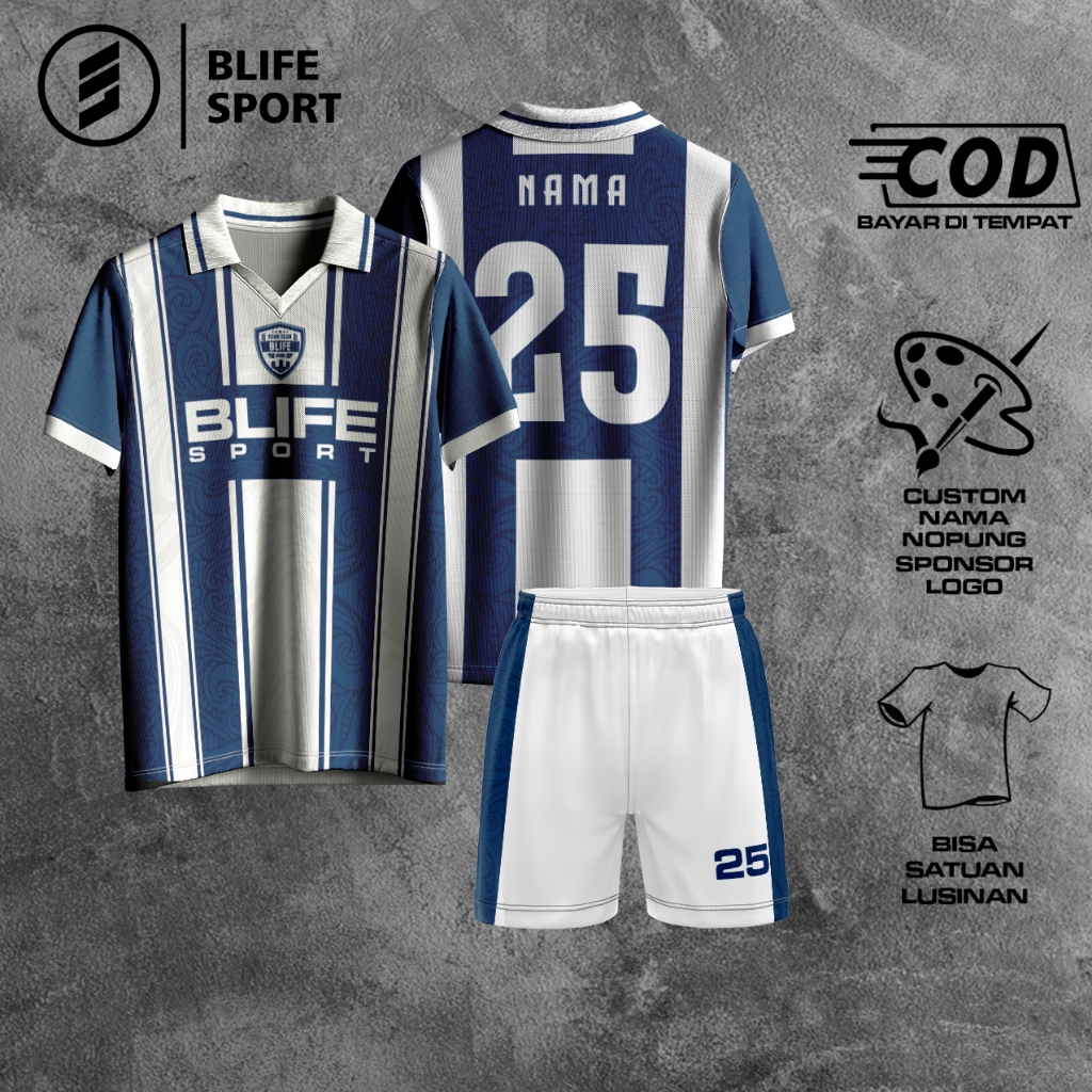 [ COD BISA SATUAN ] JERSEY FUTSAL/BOLA CUSTOM FULL PRINTING