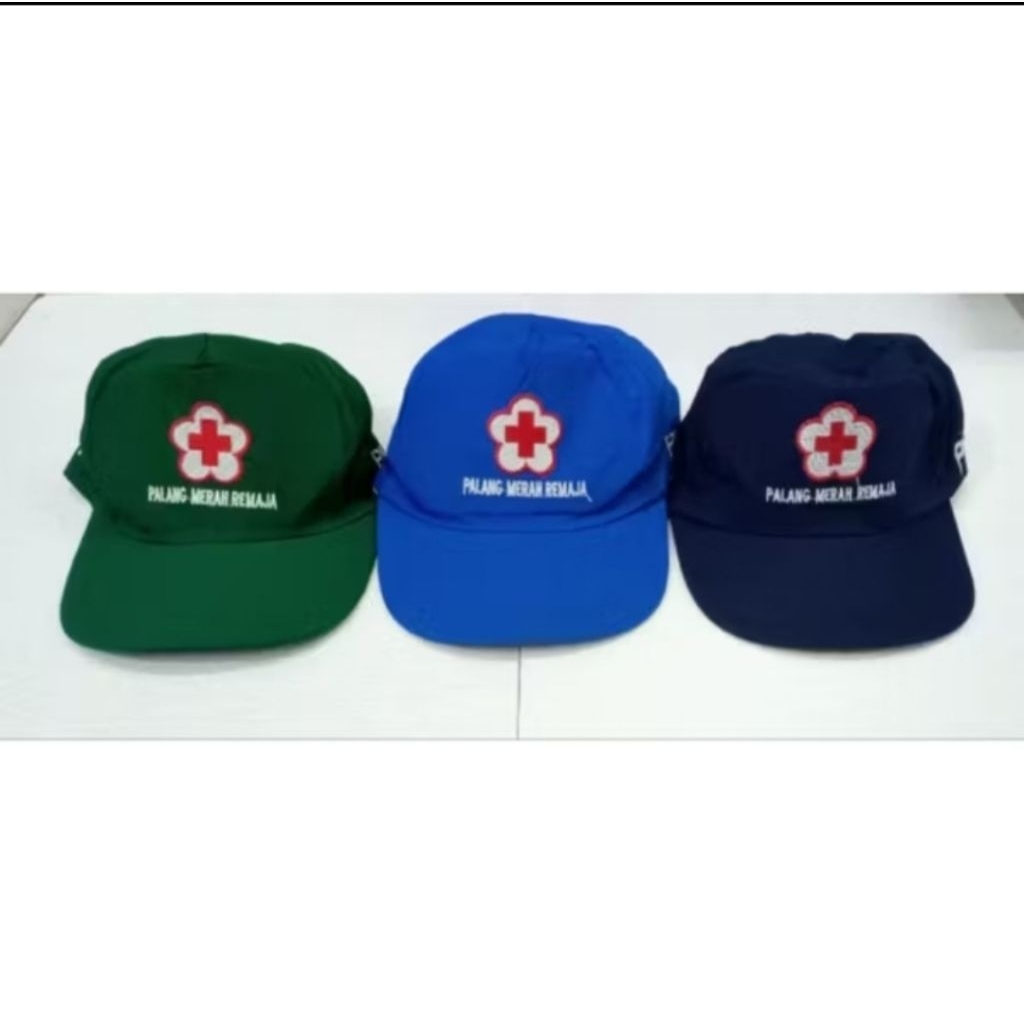 TOPI PMR MULA MADYA WIRA TOPI PMR BIRU MUDA / BIRU TUA / HIJAU / KUNING