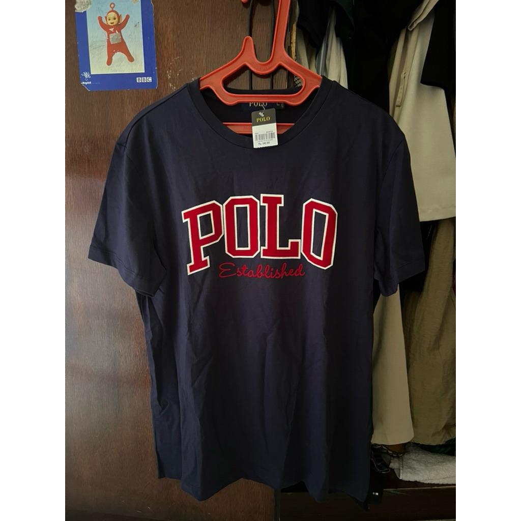Baju Kaos Polo Size L NEW Original Ori with tag Brand Branded Ralph Laurent Tshirt Unisex T Shirt Ce