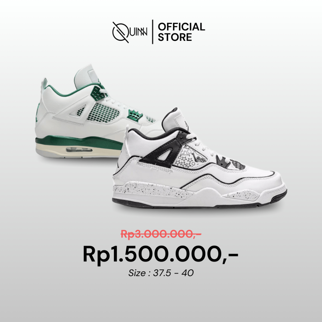 Nike Air Jordan 4 Retro Older Kids Basketball Shoes / Sepatu Sneakers Olahraga Basket Anak Grade Sch
