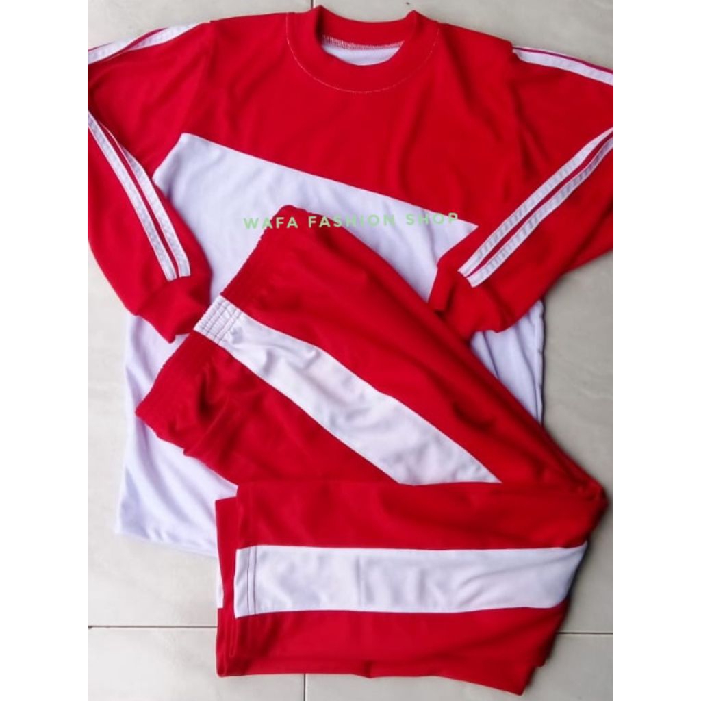 setelan seragam kaos olahraga sekolah anak SD dan mi