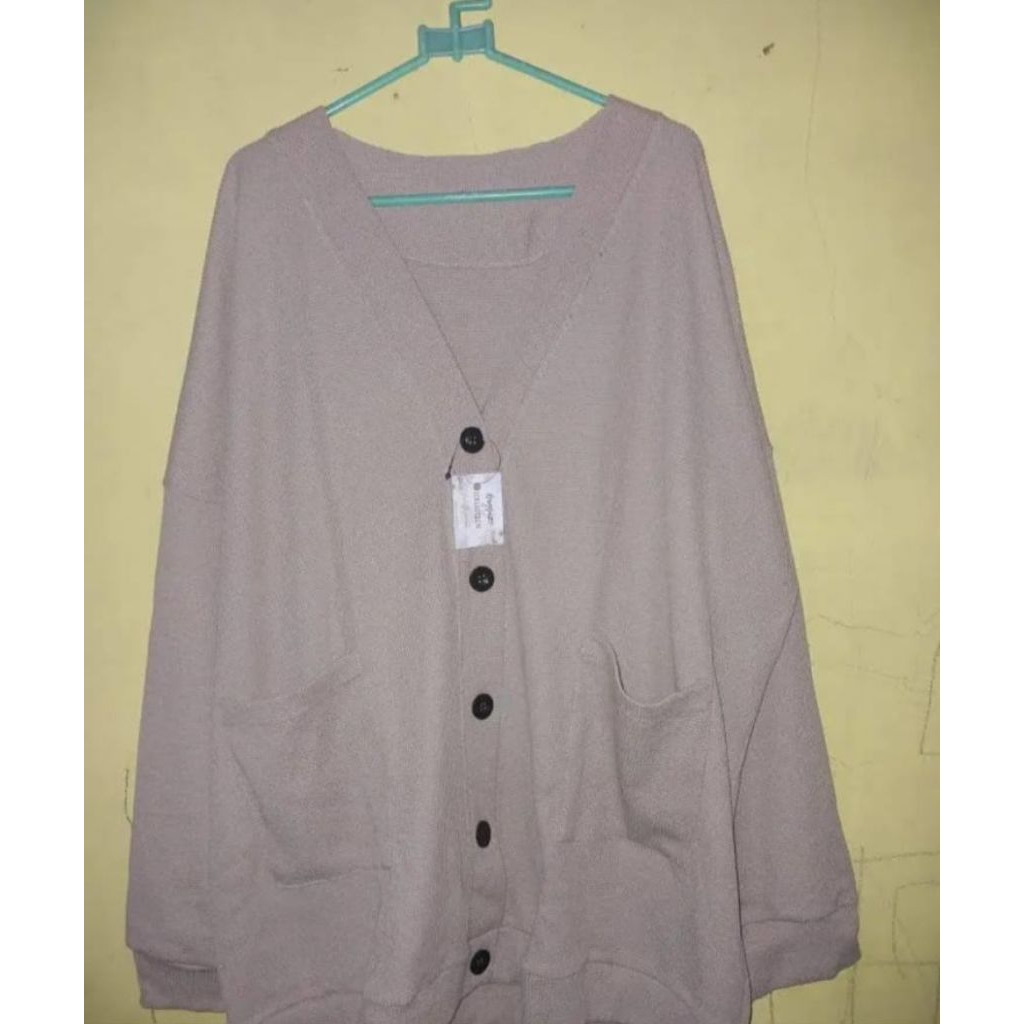 cardigan rajut jumbo