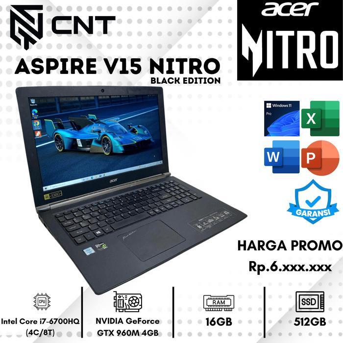Laptop Spesial Gaming Acer Aspire 5 Nitro i7-6TH Geforce GTX 960M (16/512) Backlight