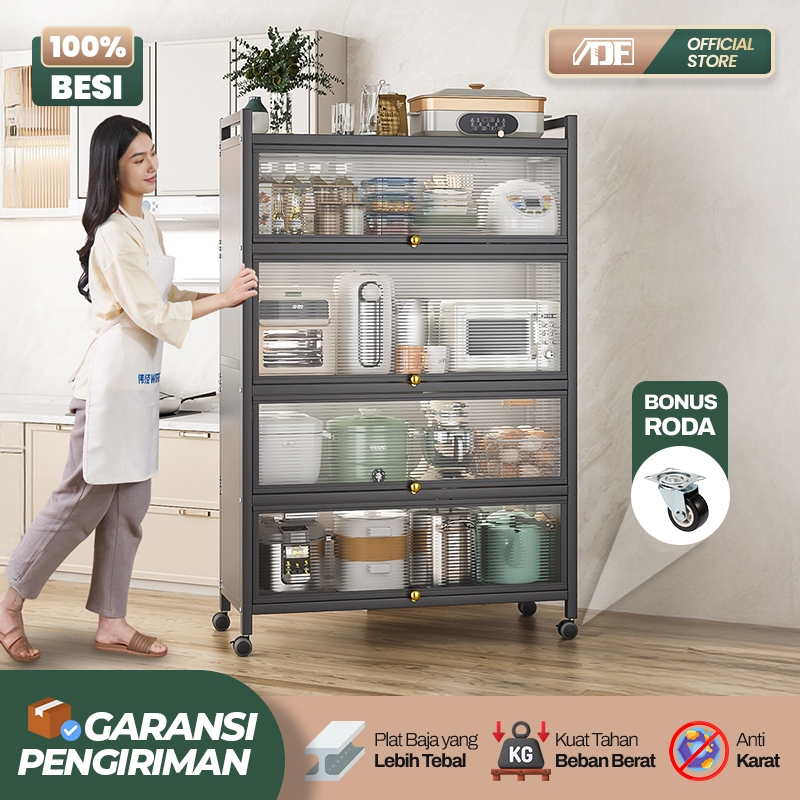 Rak piring Tertutup-Rak Dapur-Lemari Piring-Lemari Dapur-Rak Piring Stainless-Rak Dapur Serbaguna