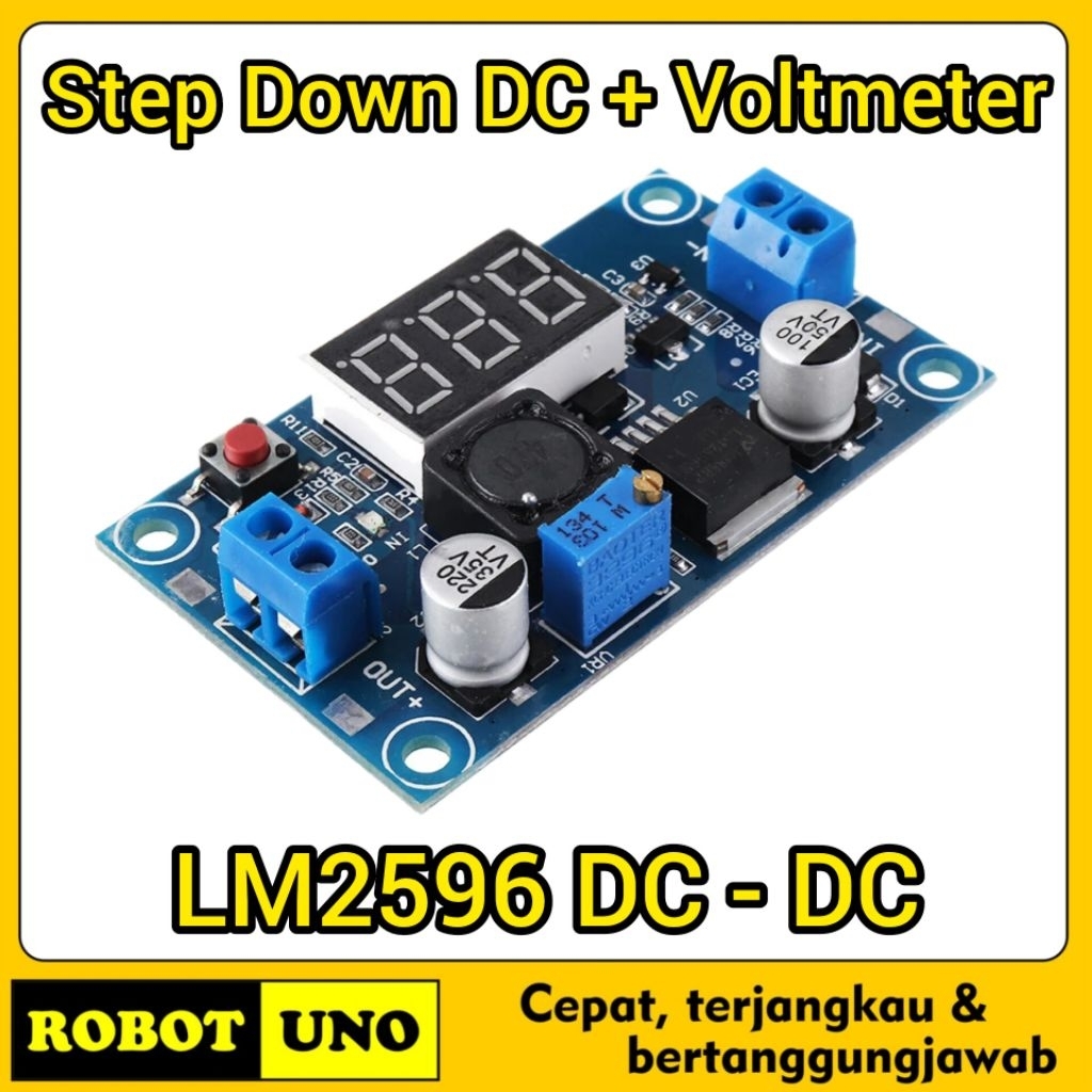 LM2596 Step Down DC to DC Adjustable Step Down LED Voltmeter Step Down DC to DC 4-40V to 1.3-37V
