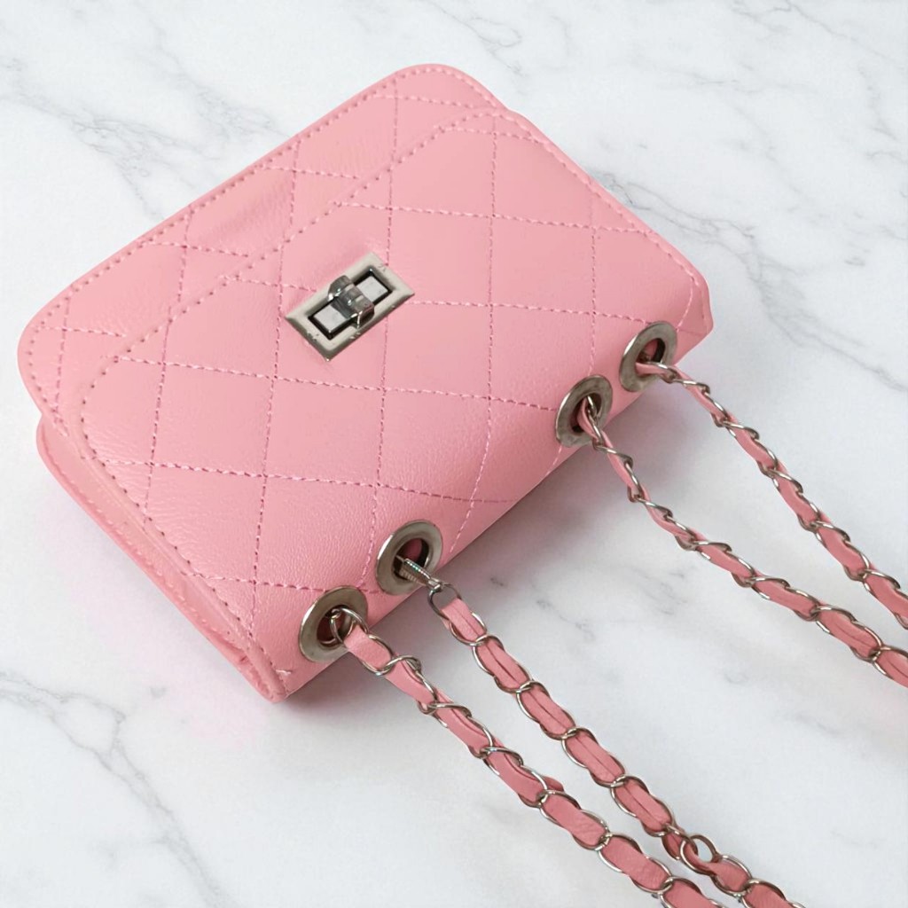 Tas Wanita Elegan Selempang Tali Rantai Slingbag Simple Tali Rantai - TW1805