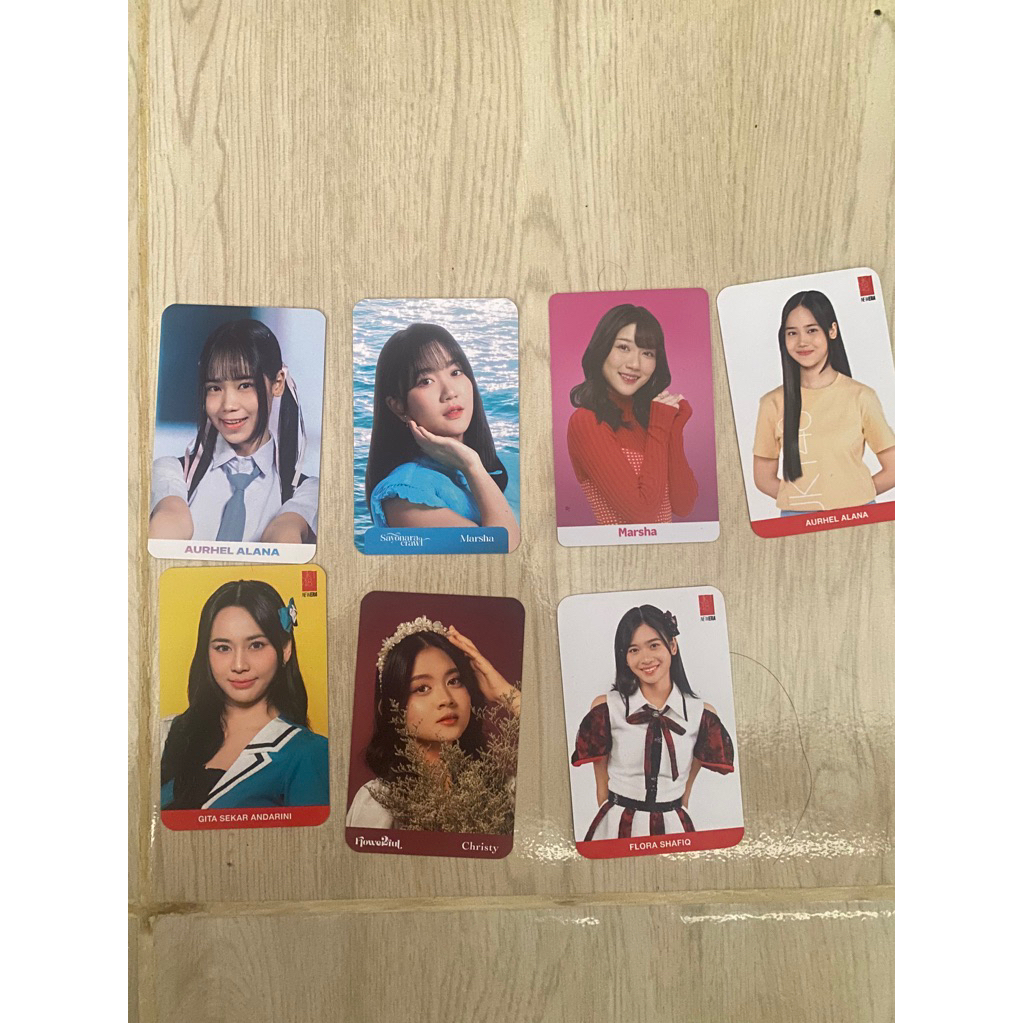 Photocard JKT48 Gita , Marsha , Lana , Christy , Flora , take all