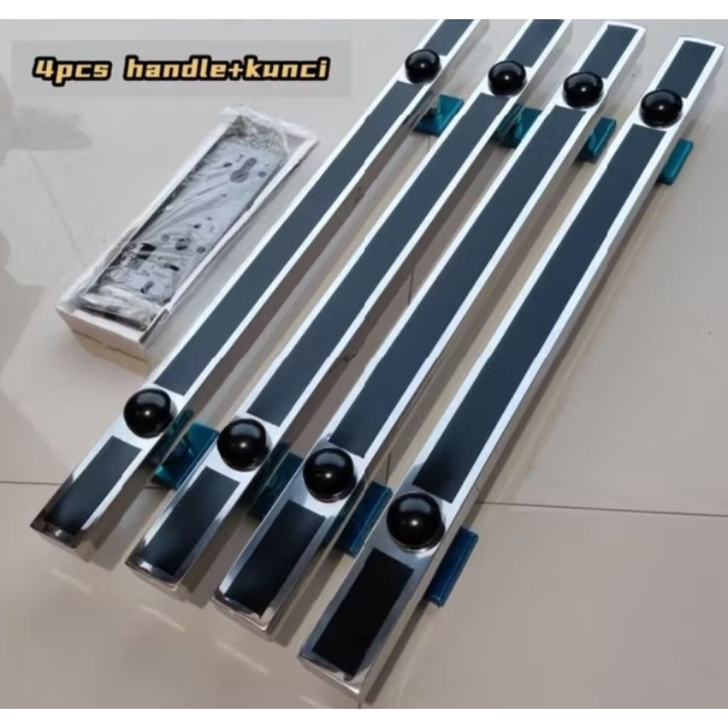 HANDLE Pintu Minimalis/Gagang Pintu Rumah/Tarikan Pintu 2psg + Kunci