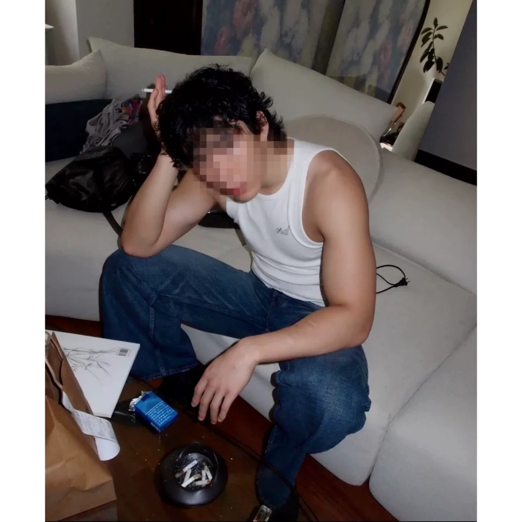 enfants.riches.deprimes ERD White Ribbed Tank Top