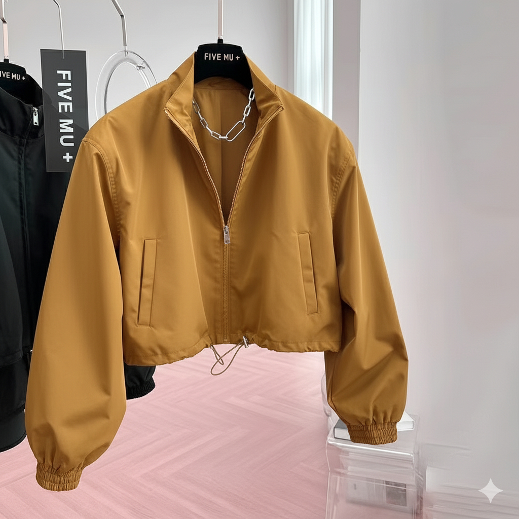 Jaket Wanita Parasut Crop Korea / Jaket Cewe Japan Oversize / Jaket Cewek Oversize Parasut