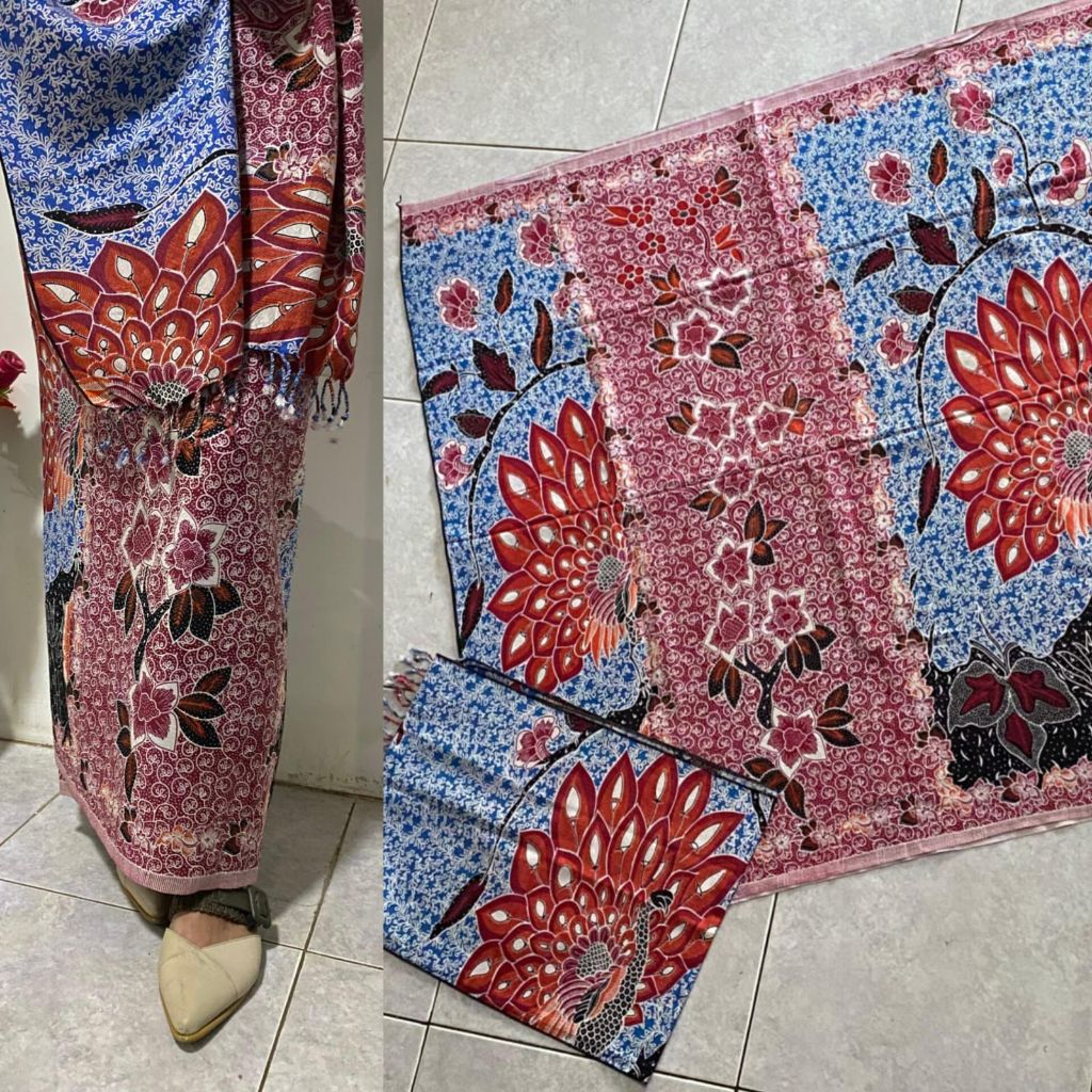 Dewibangkts - Kamen Viscose ATBM Lembaran Set Selendang Kamen Sutra Doby Set Premium Adem Elegan