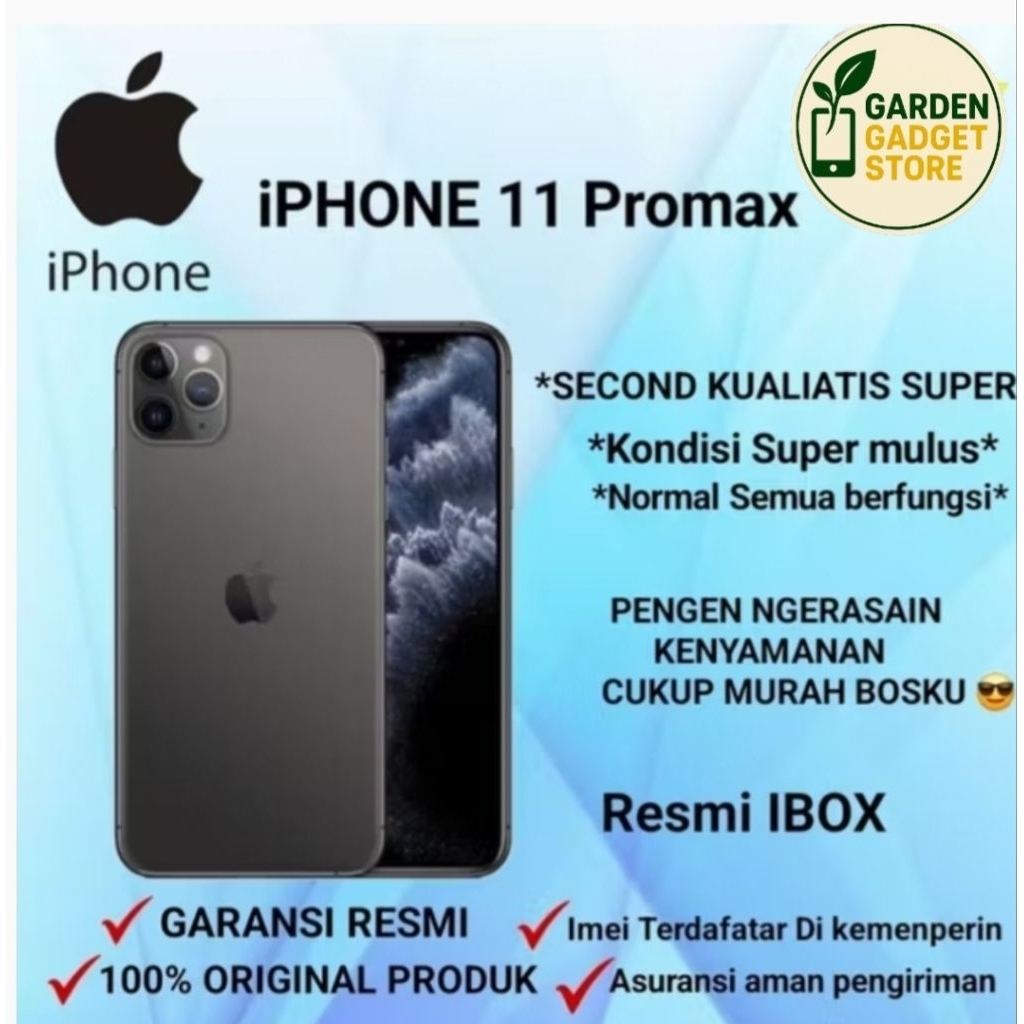 IPhone 11 PRO MAX 256GB GARANSI RESMI IBOX