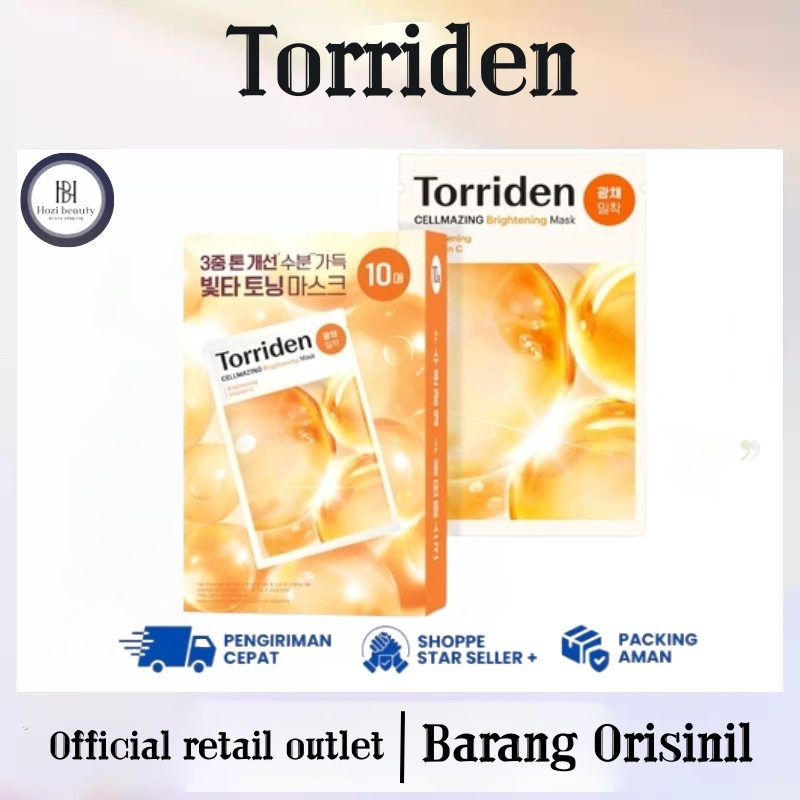 (Orisinil)Torriden Cellmazing Vitamin C Brightening Mask 10pcs Torriden Official Store Torriden Shee