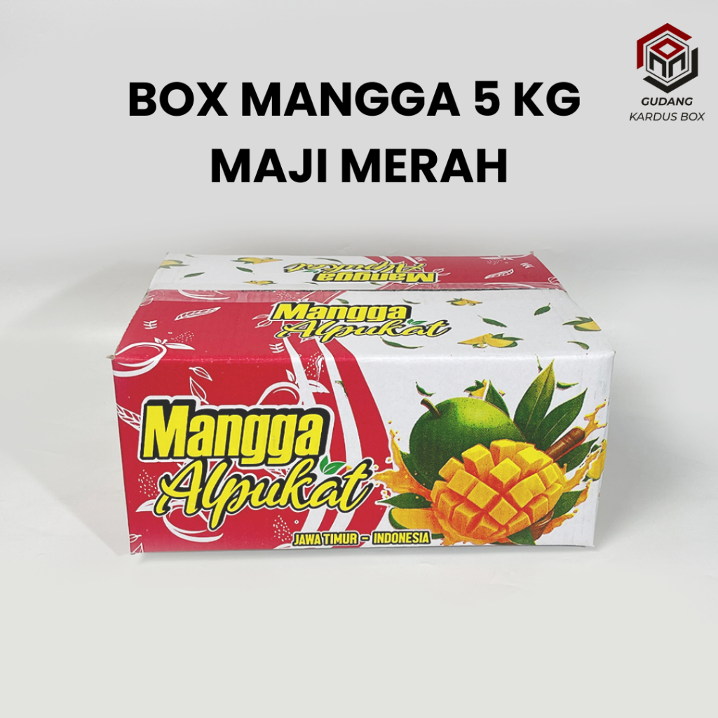 Box Mangga Alpukat isi 12 buah (5 KG) set sekat/klonal21/alpukat/Karton/Polos/Kardus/BoxBuah/BuahMan