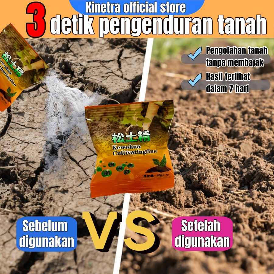 Pupuk penggembur tanah keras penyubur tanah dan tanaman tandus keras katalis pembenah tanah terbaik 