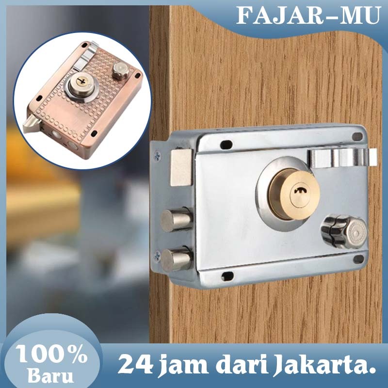 Kunci Pintu Otomatis / Silinder Kunci Pintu Besi Otomatis Premium / Kunci Pintu Otomatis Rumah