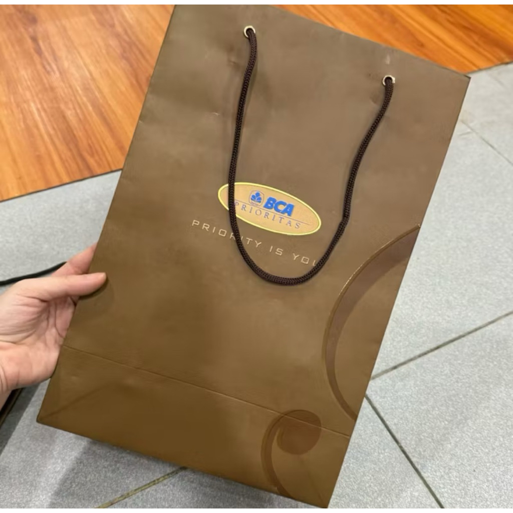 (GRATIS HADIAH) BCA Prioritas Tas Paperbag Shopping Bag