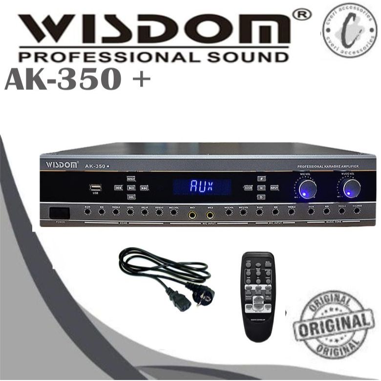 Wisdom AK350+ Power Amplifier Mixer Karaoke with Bluetooth Original AK-350 +