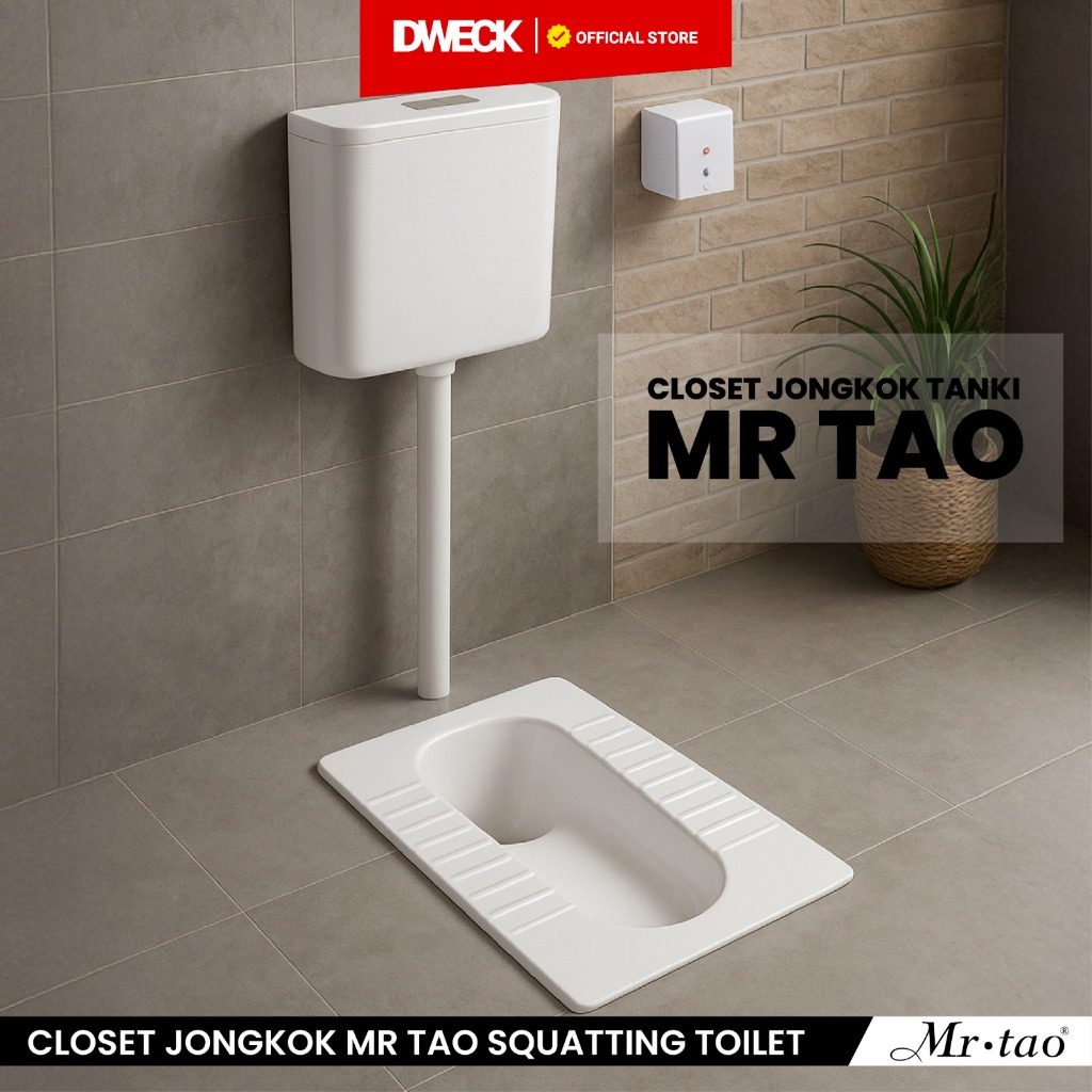 Closet Jongkok Tangki MR TAO Tipe 506 Original Flush INSTANT