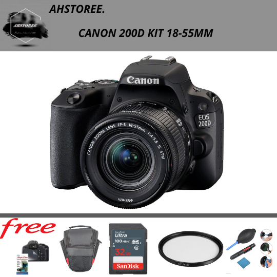 Kamera Canon 200D Kit 18-55mm IS STM / KIT 18-55MM IS III  EOS Canon 200 D Camera DSLR WIFI STM / IS