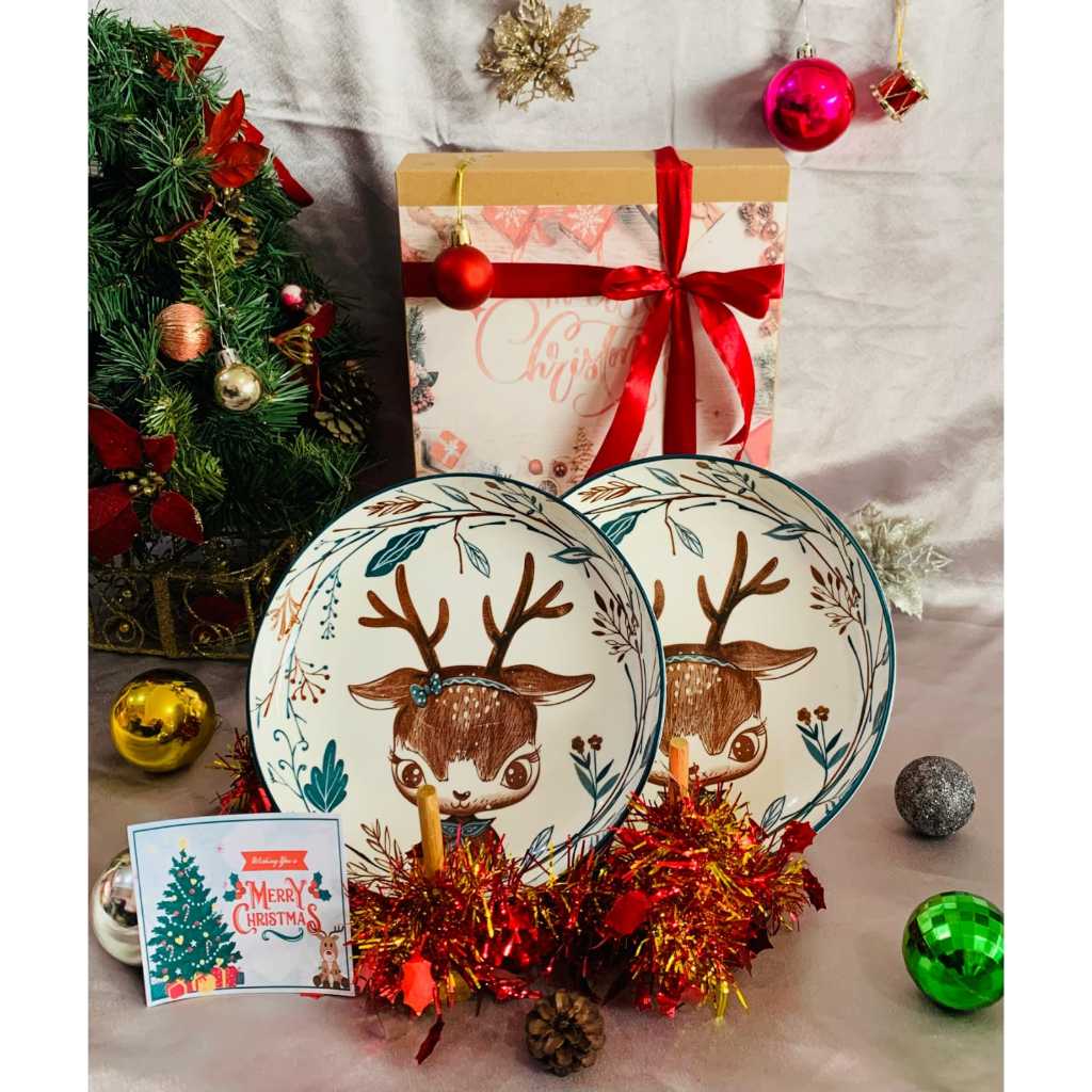 HAMPERS NATAL PIRING KERAMIK PREMIUM - HAMPERS KERAMIK NATAL