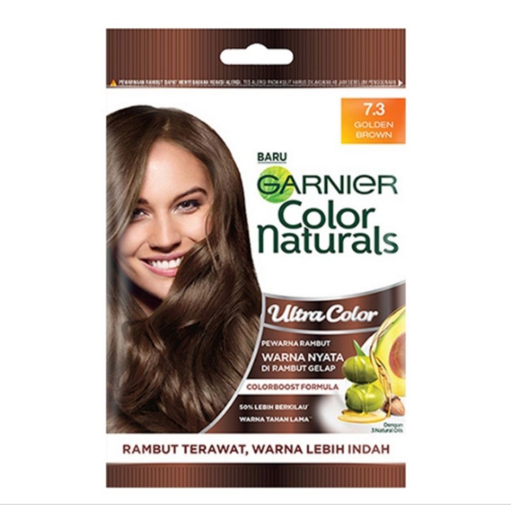Garnier Ultra Color Pewarna Rambut 7.3 Golden Brown 30 g