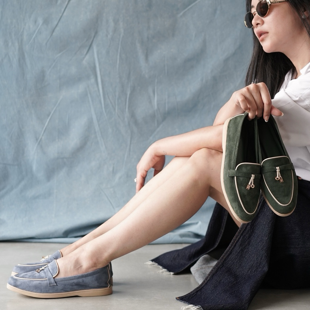 HOT DEALS SAVA Clara Loafers Wanita Suede Korea