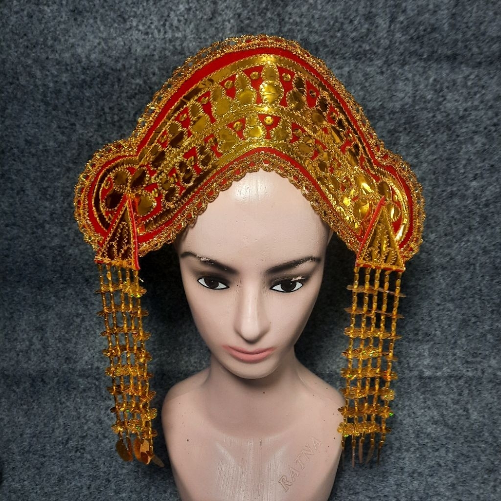 RAMIN MELAYU UKURAN DEWASA WARNA MERAH / ramin adat melayu