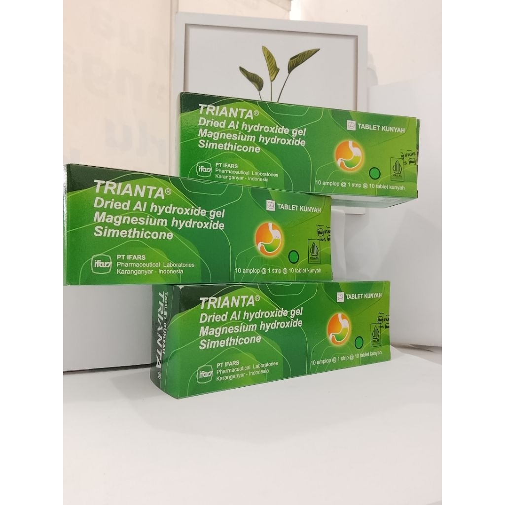 TRIANTA TABLET KUNYAH ALUMINIUM HYDROXIDE, MAGNESIUM HYDROXIDE DAN SIMETHICONE