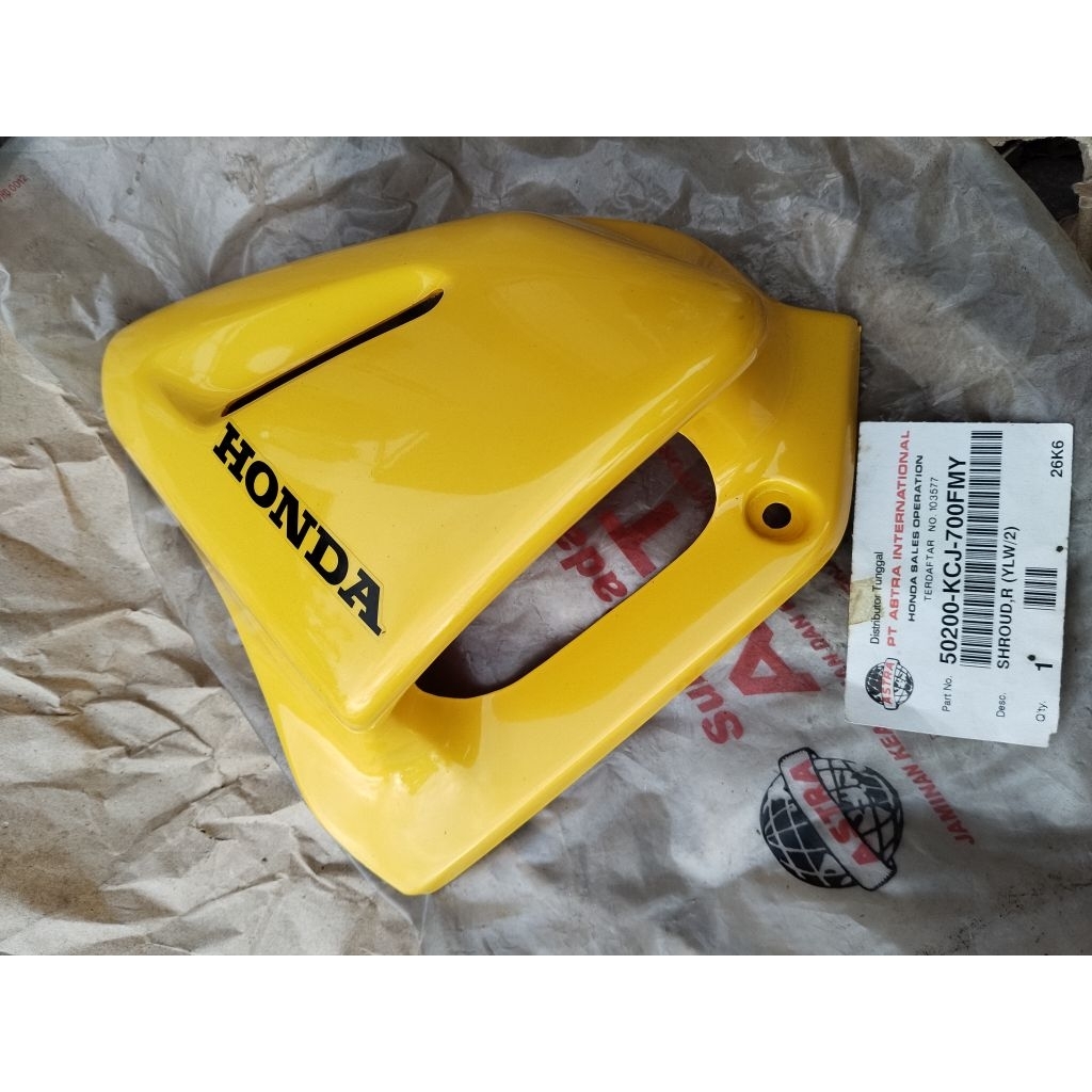 kupingan tangki sayap tangki air scoop sirip tangki shroud R kanan Honda tiger lawas tilas tiger law