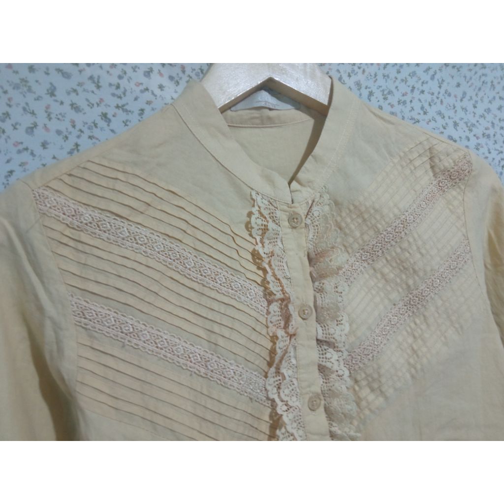 ATASAN LUCU KANCING MIX RENDA KATBOL PL MURAH